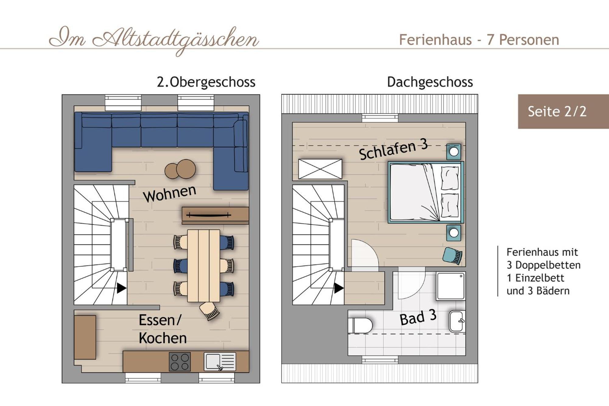 Im Altstadtgaesschen Mit 3 Badezimmern Quedlinburg